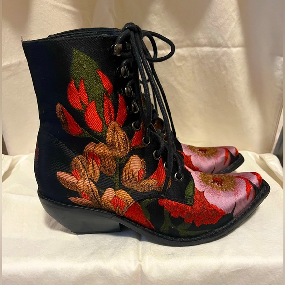 Jeffrey Campbell Shoes - Jeffrey Campbell x Free People Elmcroft Embroidered Boots